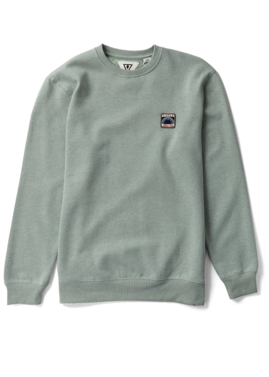 Bluza crewneck zielona Bluza Vissla Solid Sets.jpg.webp