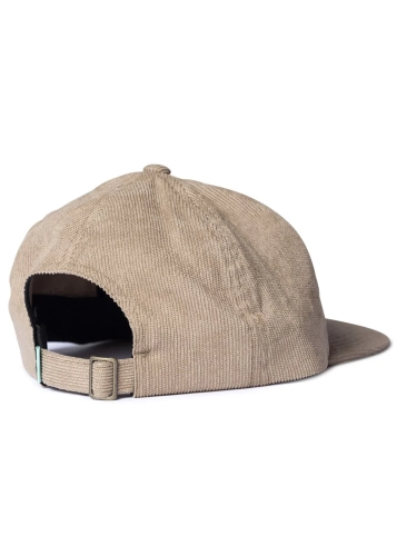 Vissla Resin Head Jasnobrązowa sztruksowa czapka z daszkiem (id: 4440)