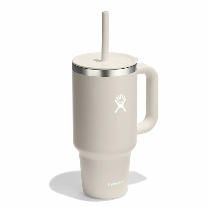 Hydro Flask Travel Tumbler 950ml – duży kubek termiczny z rączką i rurką, długo trzyma temperaturę.
