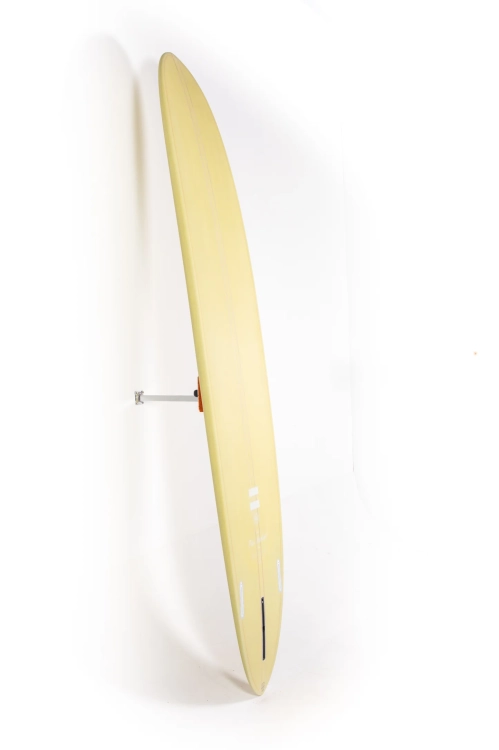 Indio Trim Machine 9'1" – klasyczny, żółty longboard do surfingu, 70,2L, wszechstronny, system 2+1.