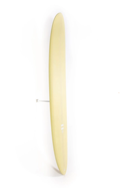 Indio Trim Machine 9'1" – klasyczny, żółty longboard do surfingu, 70,2L, wszechstronny, system 2+1.