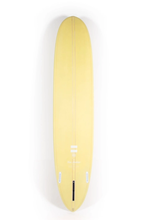 Indio Trim Machine 9'1" – klasyczny, żółty longboard do surfingu, 70,2L, wszechstronny, system 2+1.