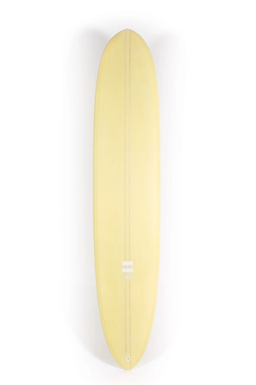 Indio Trim Machine 9'1" – klasyczny, żółty longboard do surfingu, 70,2L, wszechstronny, system 2+1.