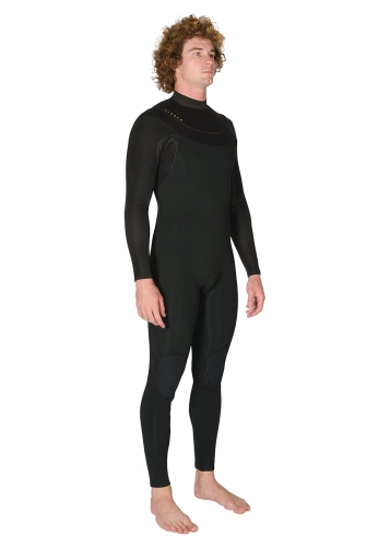 Pianka Vissla New Seas 4/3 mm z V-zip to wygoda i izolacja na Bałtyk, Portugalię i Maroko. Ekologiczny neopren, szczelne zapięcie.