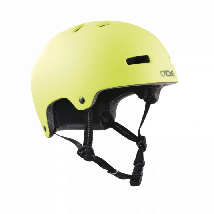 TSG Nipper Maxi Żółty Fluo – lekki kask dziecięcy z regulacją