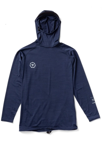 Vissla Warm Seas – granatowa lycra z kapturem i ochroną UV
