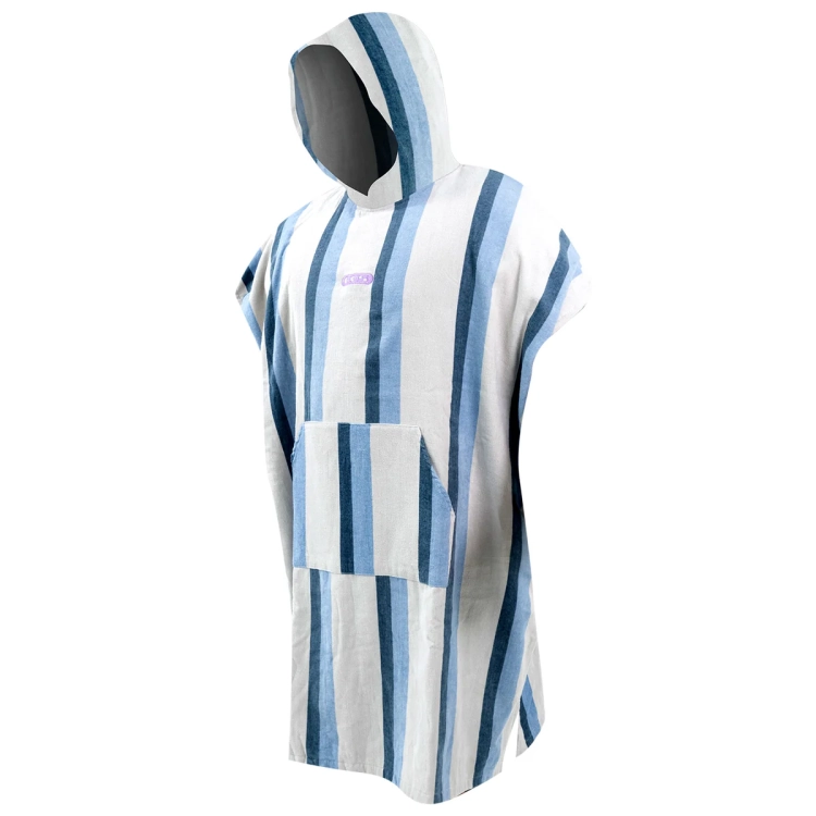 Bawełniane Poncho FCS w niebieskie paski (id: 4621)