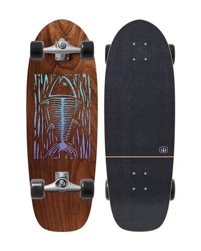 Deska surfskate dla dzieci Carver MINI Blue Fin 28" C5