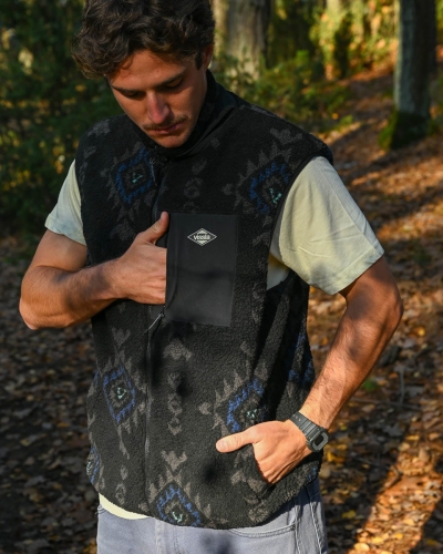 Bezrękawnik polarowy na suwak Vissla Hector Black (id: 4709)
