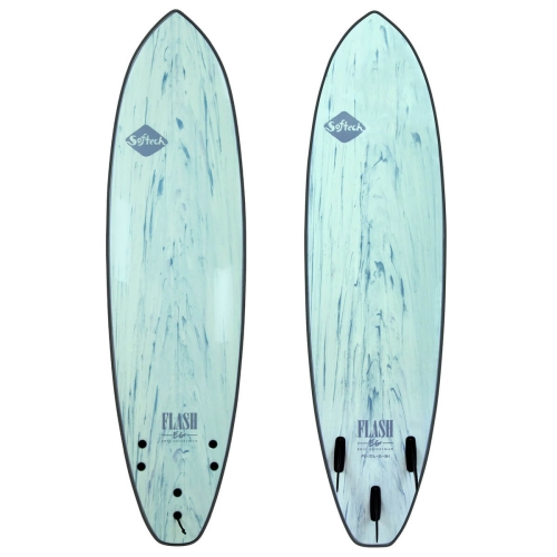 Zielona deska surfingowa Softech Flash – lekki softboard o sportowym charakterze