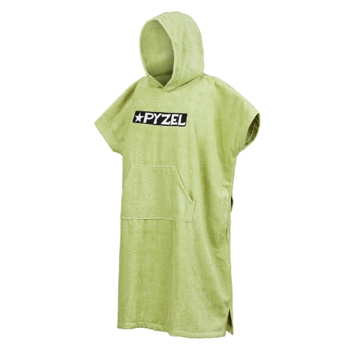Poncho Pyzel – zielone poncho z bawełny