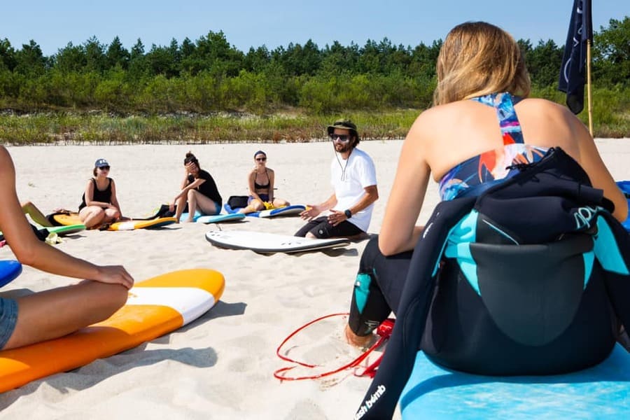 zajęcia z surfingu nad Bałtykiem