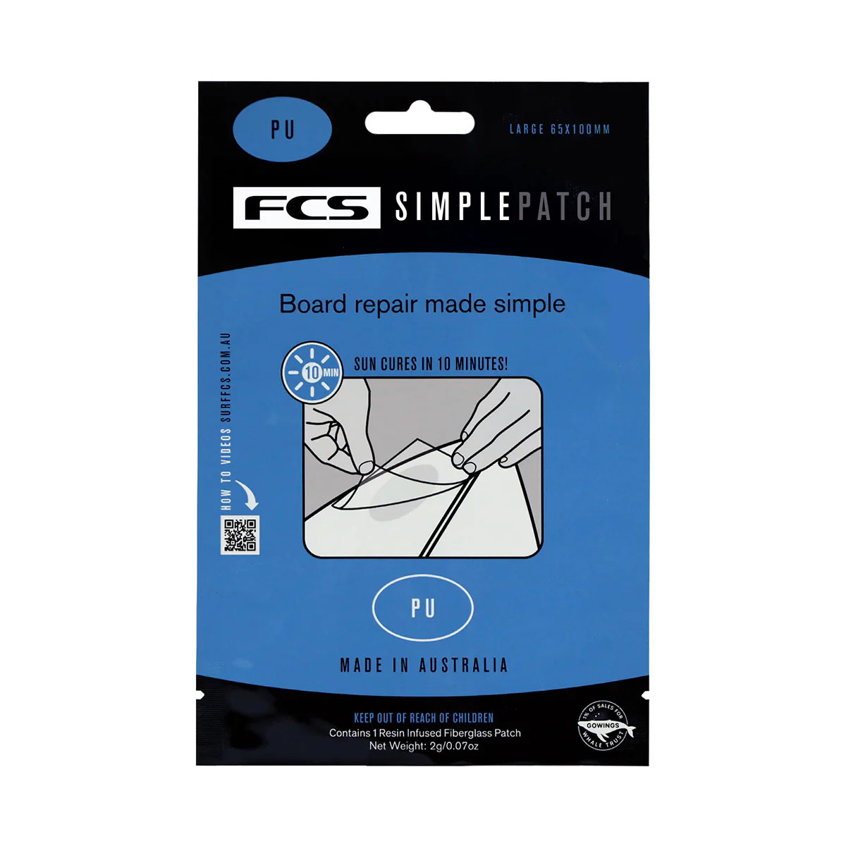 Zestaw naklejek naprawczych FCS Simple Patch Repair PU