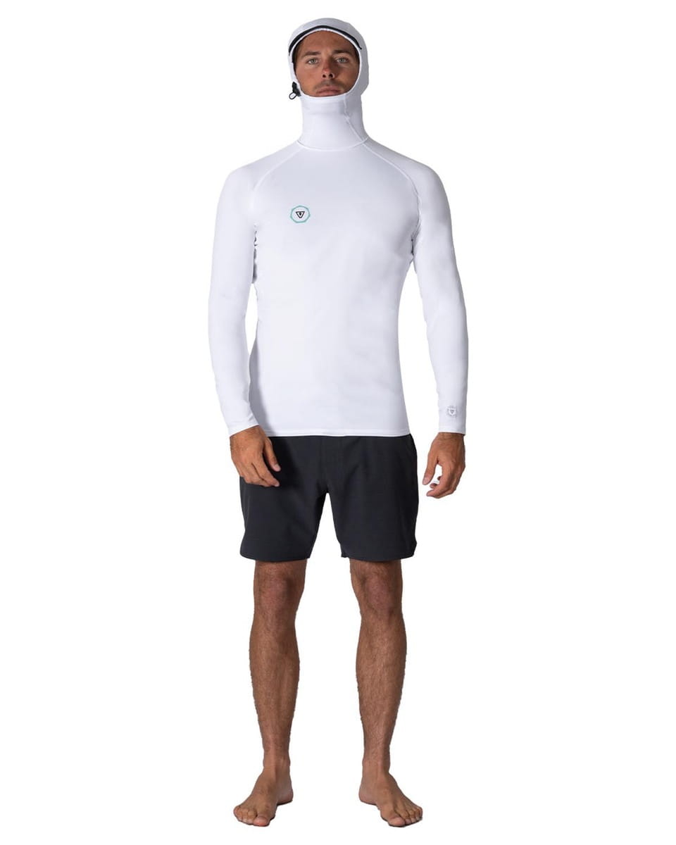 Biała lycra z kapturem Vissla Warm Seas