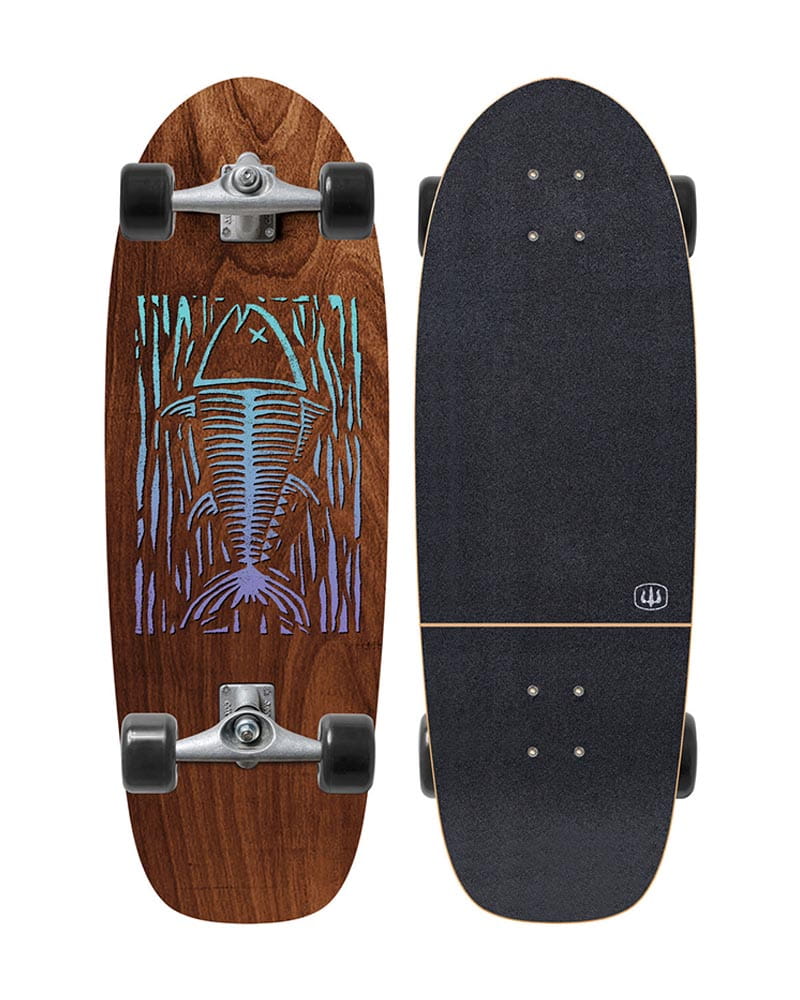 Deska surfskate dla dzieci Carver MINI Blue Fin 28"