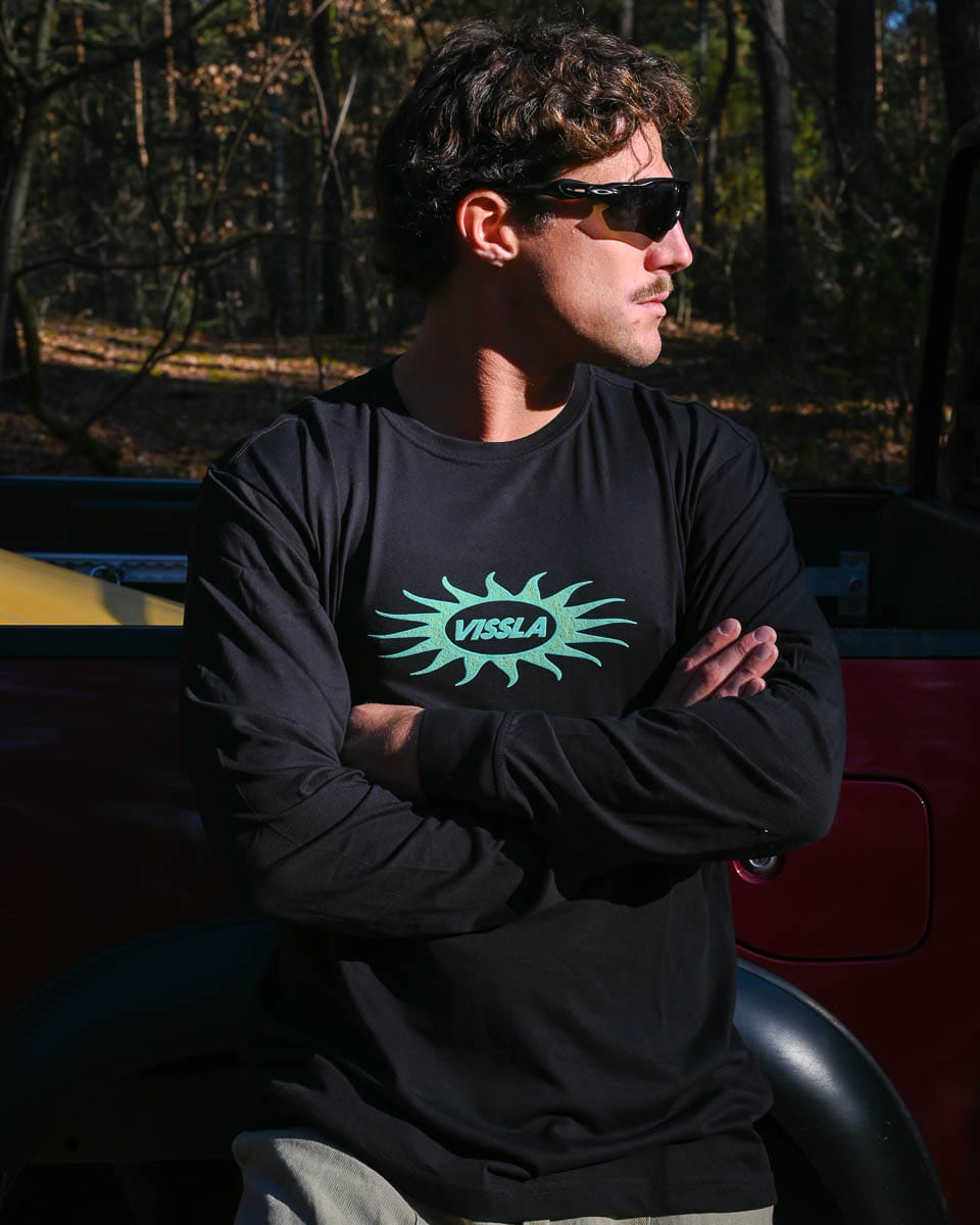 Bawełniany Longsleeve Vissla Unidentified Czarny