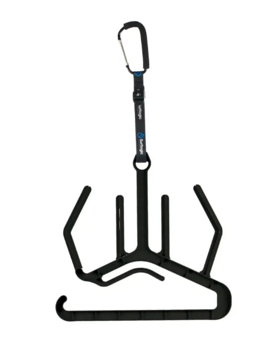 Wieszak na piankę neoprenową Surflogic Hanger Maxi Double czarny