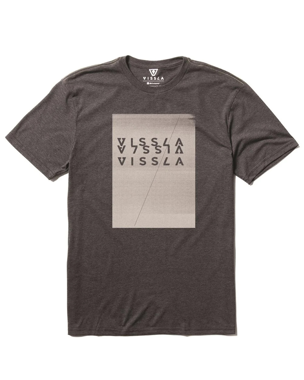 Szara koszulka techniczna Vissla Toner Coast Comp Lite