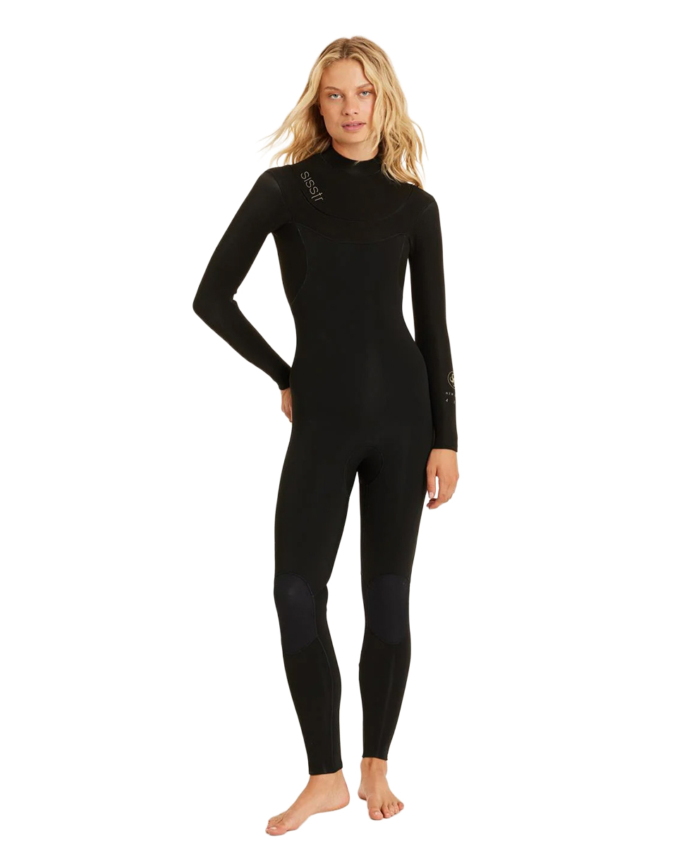 Damska pianka 3/2 mm Sisstr New Seas U-zip BLK